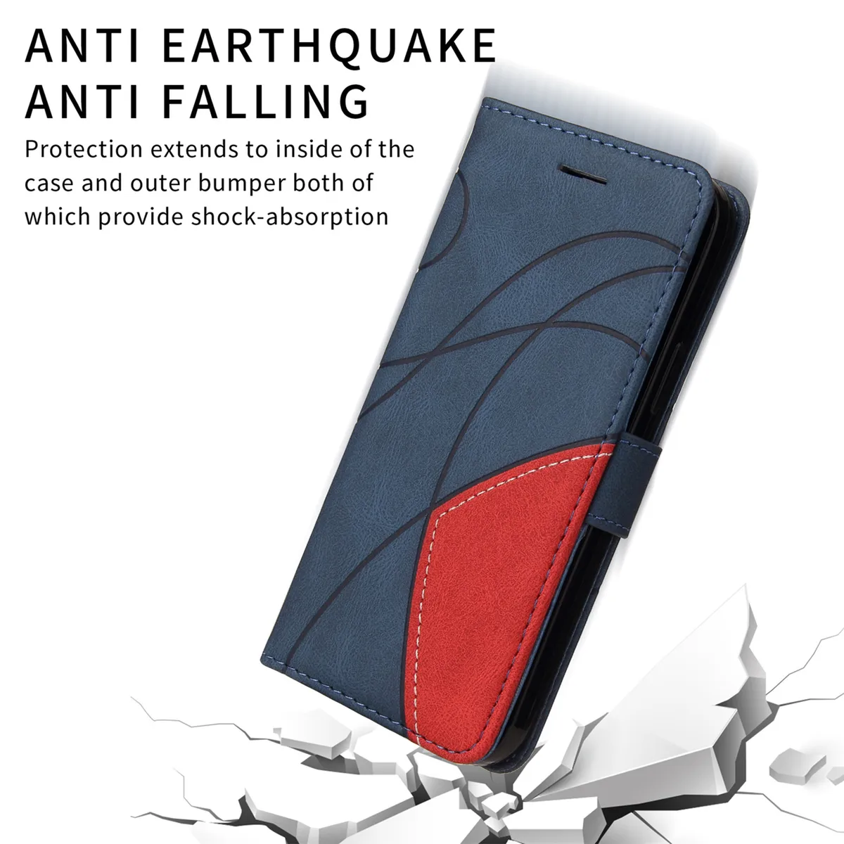 Leather Flip Phone Case For Samsung Galaxy A10E A20S A40 A50 A70 A01 A21S A31 A41 A51 A71 Fashion Magnetic Wallet Bracket Cover — view 4