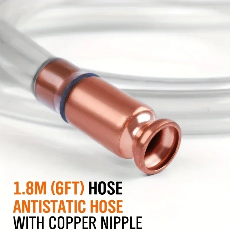 Automobile Oil Suction Pump Manual Extractor with Red Copper Siphon Refueling Pipe