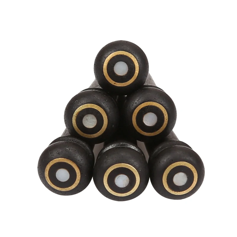 Real Bone Acoustic Guitar Bridge Pins Bone Ebony Bridge Pin with Brass Circle Folk Guitar Replacement Accessories 6pcs guitar accessories,acoustic guitar bridge pins