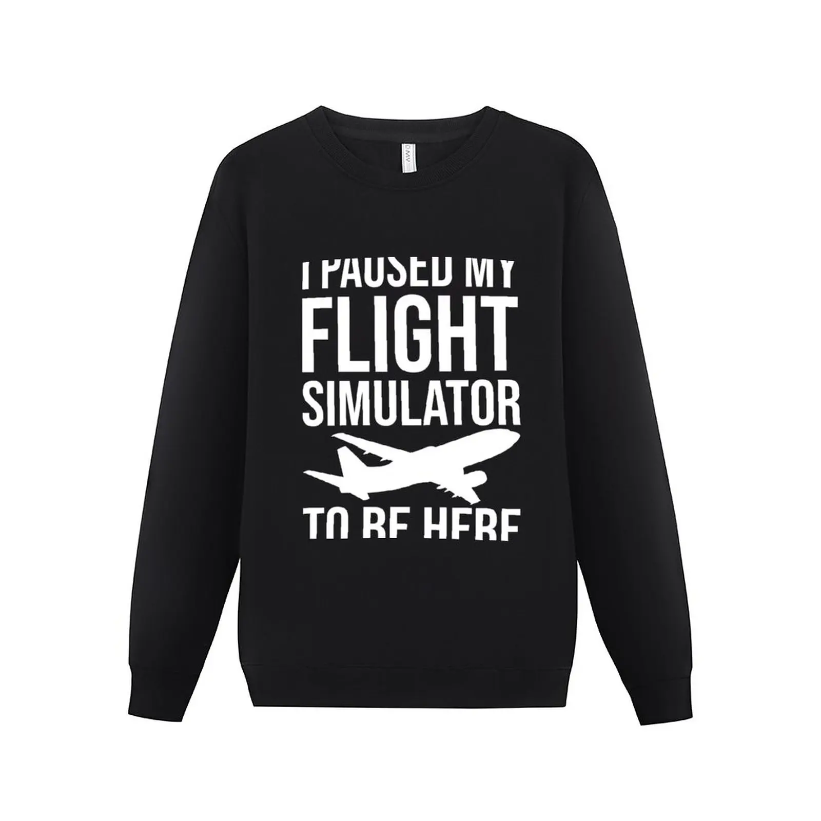 

New I Paused My Flight Simulator To Be Here Sweatshirt korean clothes mens clothes men's winter sweater oversize sweatshirts