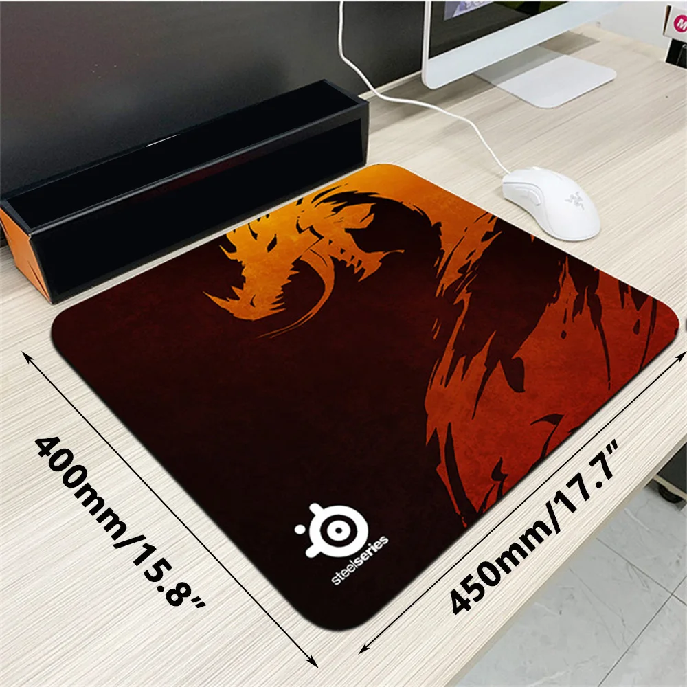 Large Gaming Mouse Pad - Premium 4mm Non-slip Rubber Base with Smooth Surface for Precision Control (450x400mm)