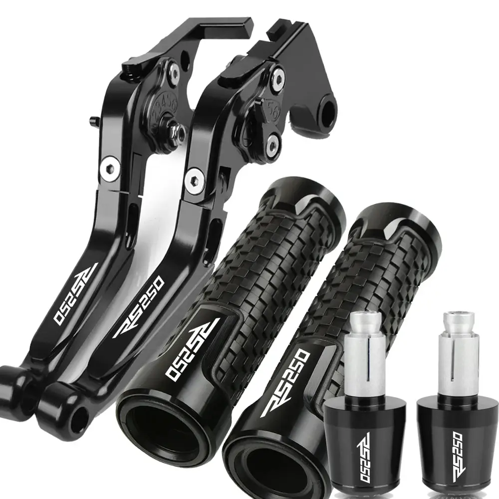 

RS 250 Motorcycle Extendable Folding Brake Clutch Levers Handlebar Grips ends For Aprilia RS250 1998 1999 2000 2001 2002 2003