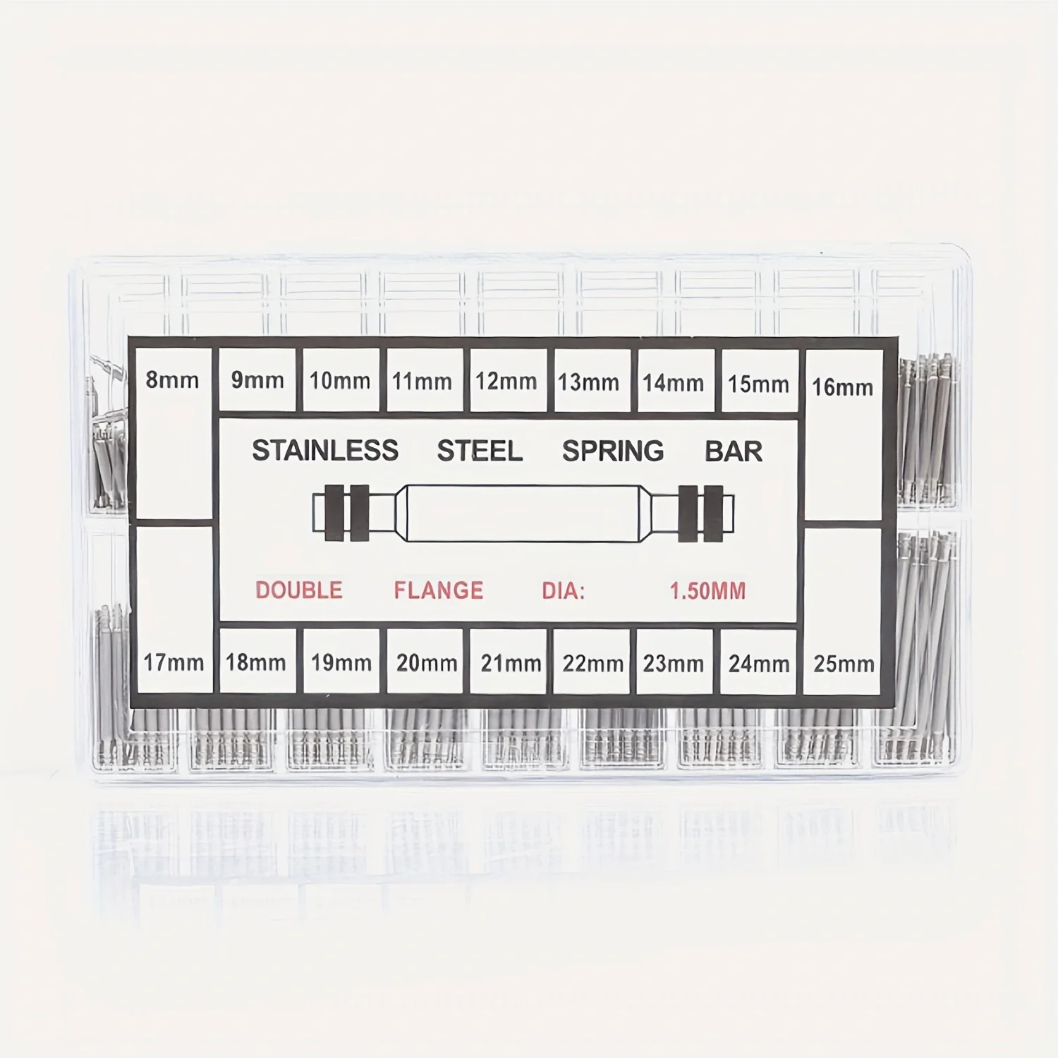 Deluxe Stainless Steel Watchband Spring Bar Set (270 Pieces)