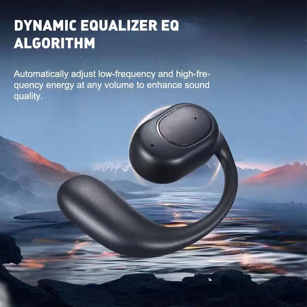 Open-Ear Wireless Bluetooth Earphones - HiFi Sound, Ear-Hook Design, Noise-Cancelling Sports Headset