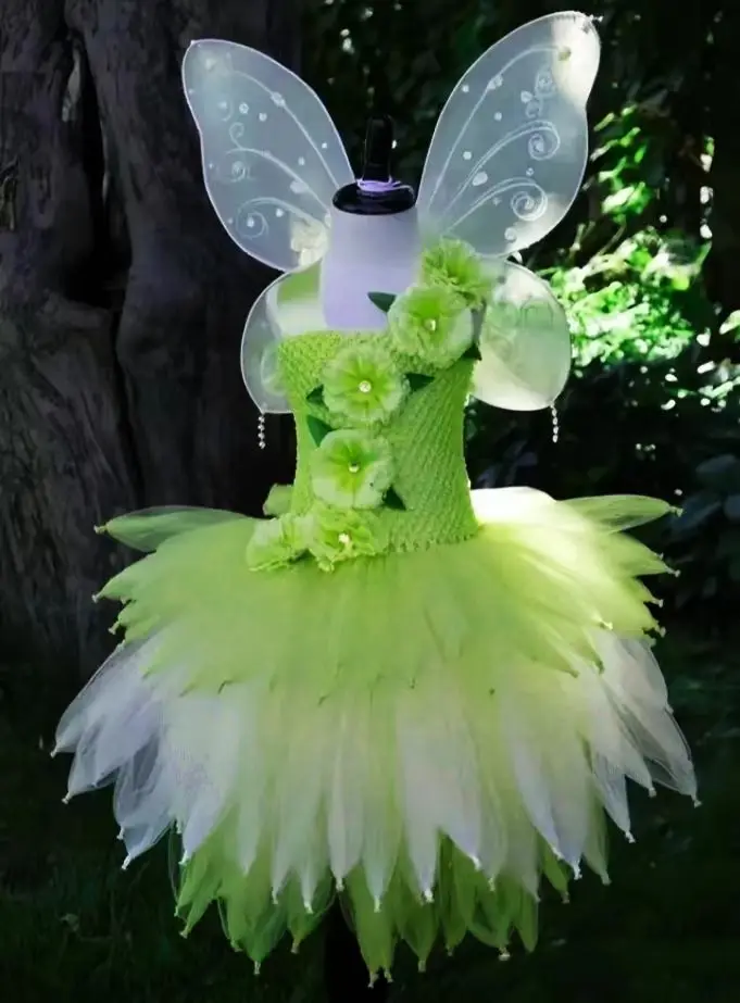 Green Woodland Fairy Dresses for Girls Jungle Forest Fairies Costumes Wood  Elf Princess Ballet Tutus Outfit with Wings - AliExpress 1501