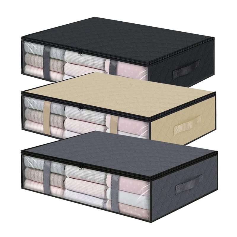 Underbed Bag Foldable Comforter Storage Bag Large Capacity Quilt