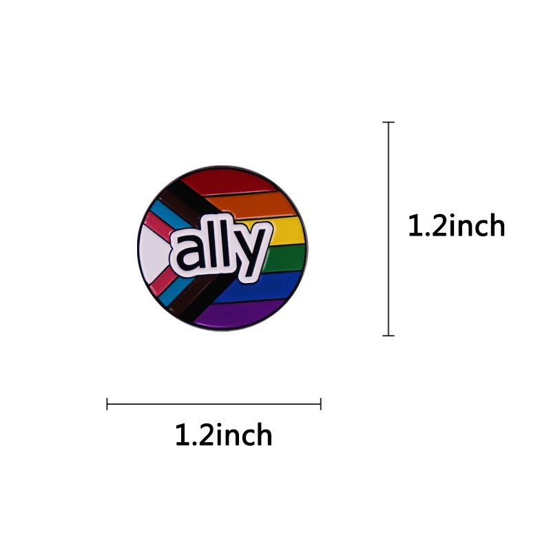 Ally Pride Flag Pin 3