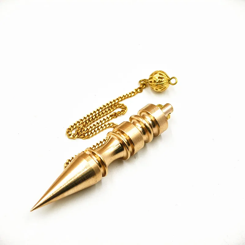 Ya.x Healing Metal Pendulums for Divination,  Dome PointCopper Pendulum High Energy Pendulo de Bronce Pendulos de Mesa