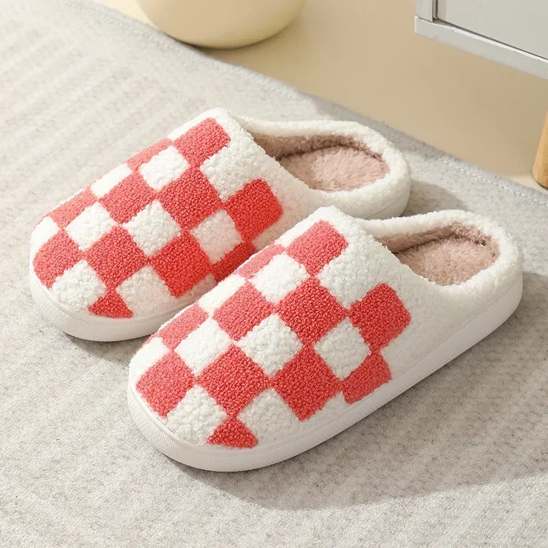 Ghost Face Blue Evil Eye Fuzzy Slippers - Plush Winter Warm Indoor Non-Slip Shoes