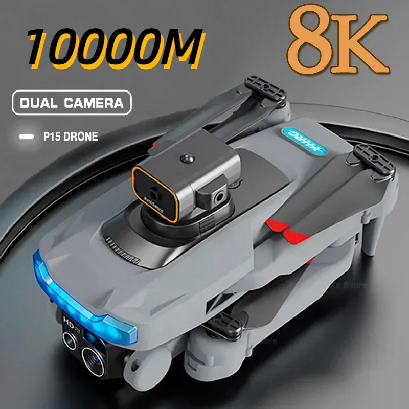 Nuovissimo Drone P15 8K Fotocamera Professionale 8K Gps Hd Fotografia Aerea Dual-Camera Omnidirezionale Drone Per Evitare Gli Ostacoli