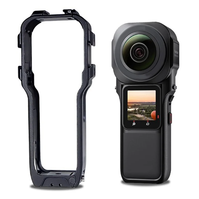 알루미늄 합금 케이지 수직 프레임, 다기능 낙하 및 충돌 방지 금속 프레임, Insta360 One RS용, 1 인치