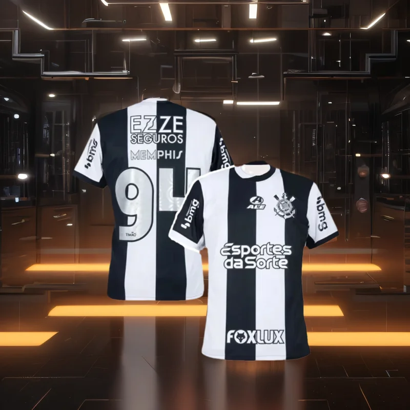Summer Brazil Jersey Football Club Jersey No. 94 Sports Fans Tops Comfortable and Breathable Short Sleeve T Shirt Men Clothing men t shirts,football jersey