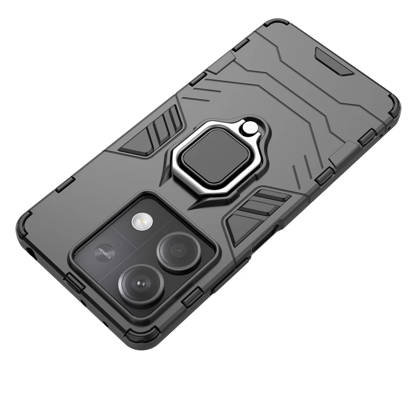 For 5G Case Cover Xiaomi Capas Shockproof Bumper Ring Magnetic Holder Fundas Redmi Note 13 Pro Plus_voghion.com