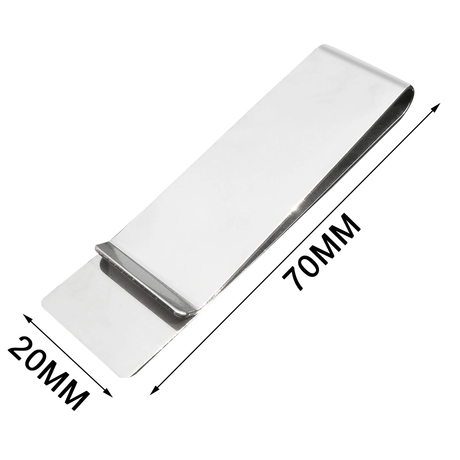 Stainless Steel Money Clip Fashion Simple Silver Creative Banknote Clip Belt Personality Bookmark Metal Ticket Folder metal money clip 1Pcs