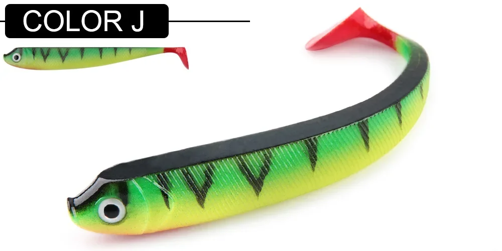 RoseWood Gummi Fisch gefälschter Köder weicher Angelköder 7,5 cm 9,5 cm 12,5 cm Swimbait Shad Paddle Tail Wobbler Bass Pike Trout Pesca Peche – Detail 17