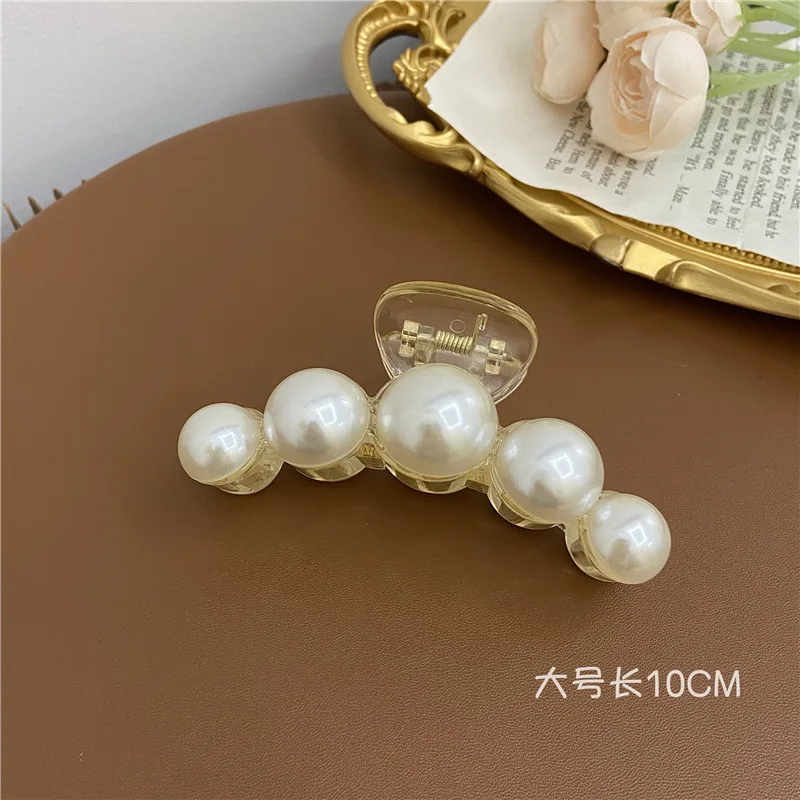 Elegant Big Pearl Hair Claws Clips for Women Big Size Acrylic Hair Clips  Hairpins Hair Crab Barrettes Hair Accessories for Women - AliExpress