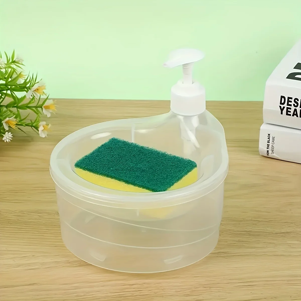 Hand Soap Dispense Automatic Dispenser Countertop Organizer for Kitchen Sink