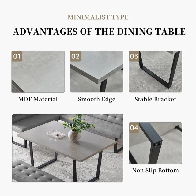 3-Piece Dining Table Set 4