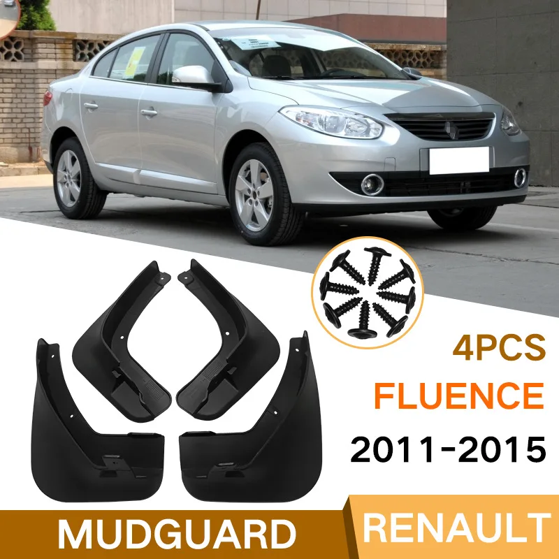 

Mud Flaps For renault Fluence 2011-2015 MudFlaps Front Rear Fender Car Accessories