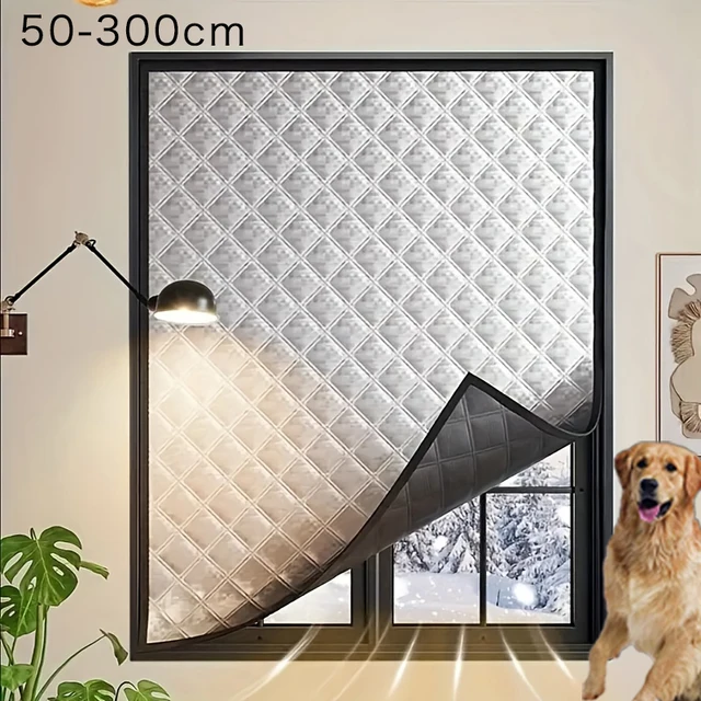 ผ้าม่านกันลมแบบทึบแสงสำหรับฤดูหนาว ฉนวนกันความร้อนสำหรับห้องนอน ฟิล์มปิดผนึกหน้าต่าง ป้องกันลมหนาว บังแดดและแสง ให้ความอบอุ่น เหมาะสำหรับใช้ในบ้าน เพิ่มความสบายในฤดูหนาว 1
