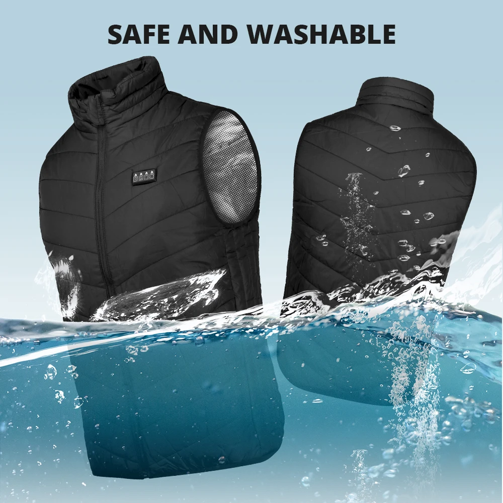 21 Areas Heated Vest Hunting Skiing Heated Jacket Men Cycling Frost Jacket USB Powered Winter Padded heated jacket