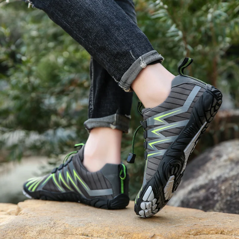 Men's Waterproof Neoprene Water Shoes, Barefoot, Outdoor Beach Upstream Aqua Sneakers, Plus Size, Nonslip, River Sea Diving