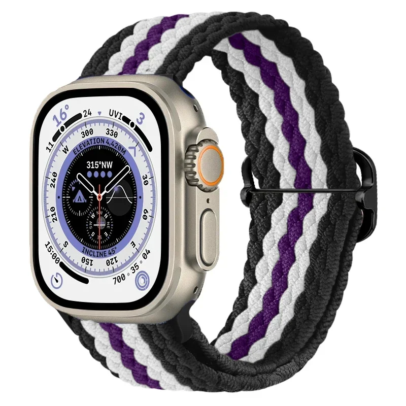 Adjustable Nylon Strap for Smartwatch - Versatile & Stylish Bracelet Band