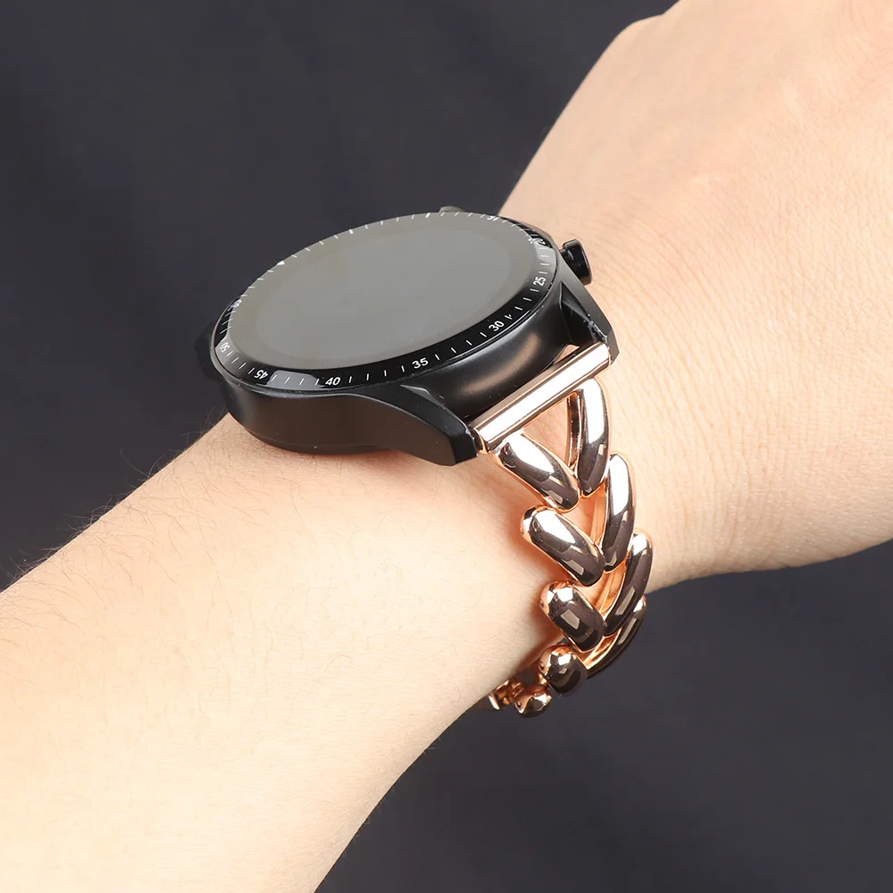 Heart-Shaped Smartwatch Strap - Universal 20mm/22mm Bracelet