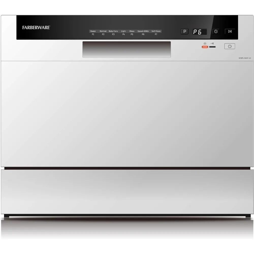 Portable Countertop Dishwasher-7-Program System for Home, RV, and Apartment-Wash Dishes, Glass, and Baby Products