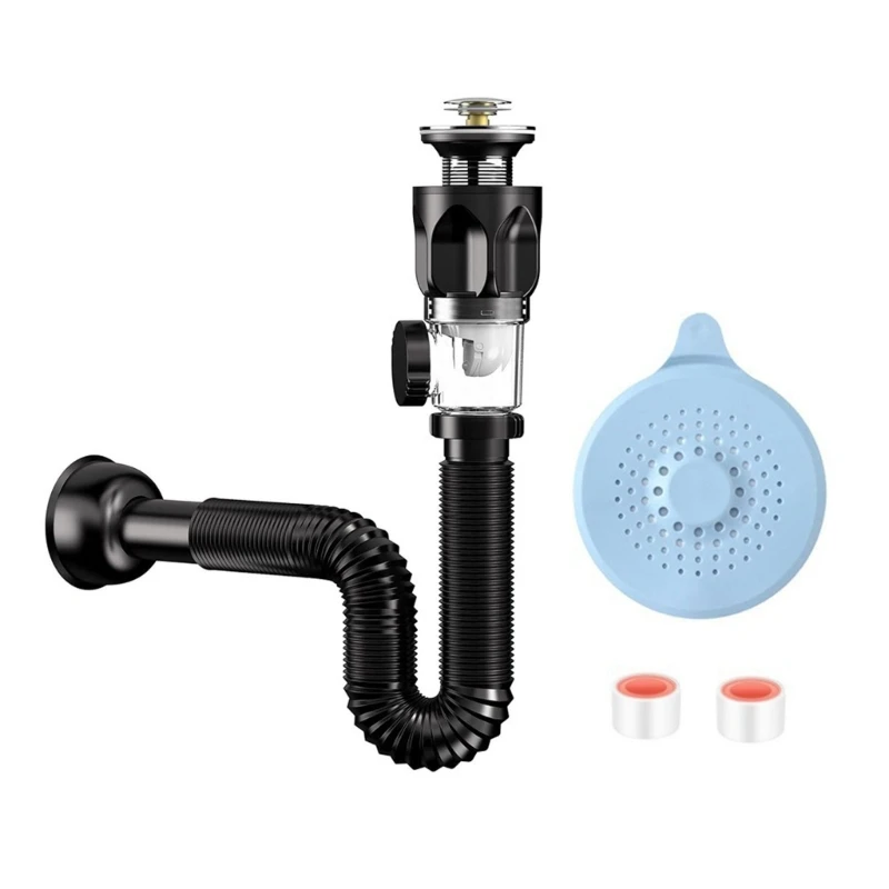 Universals Flexible Sink Sewer Pipe Sink Strainer Bathroom Washbasin Drain Pipe Deodorant Pipelines Hose Plumbing