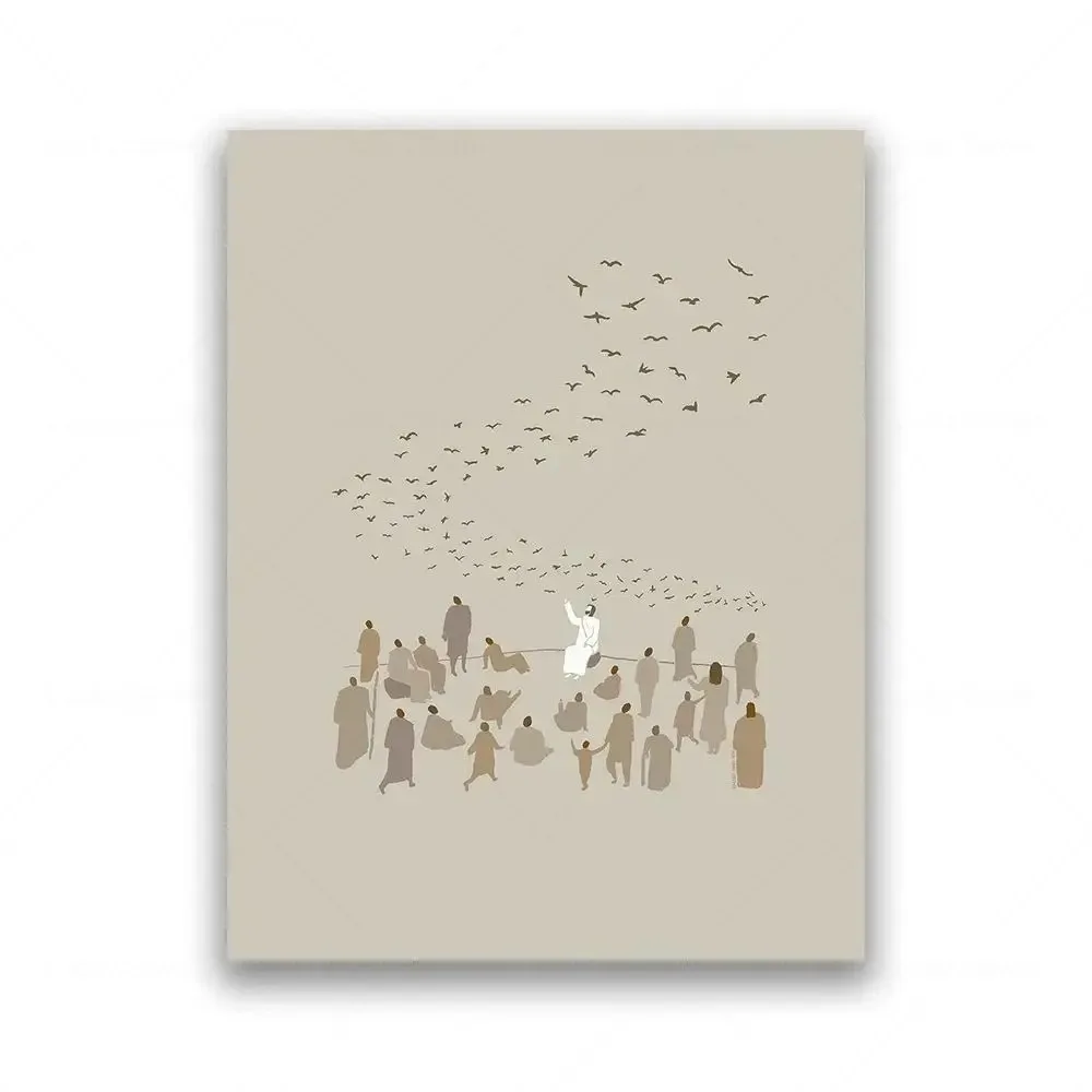Divine Grace: Modern Christian Wall Art Canvas Print
