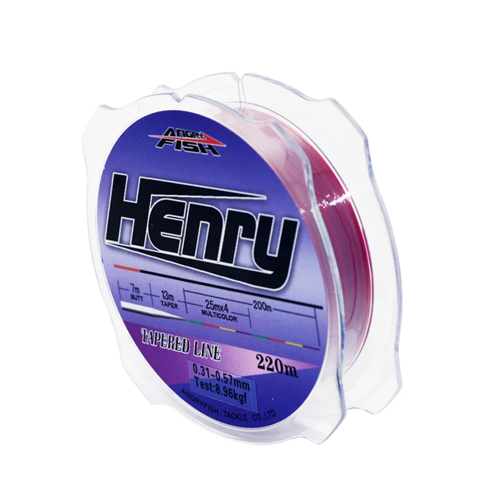 

220m Sport Fishing Line Nylon Tapered Line 220m Henry Series Popular Strong Strength Line Dropship