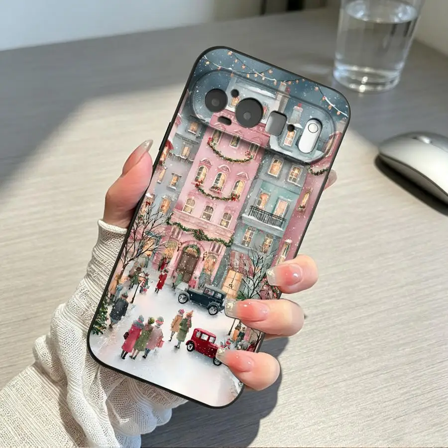 Christmas Town Design Phone Cover Case - Festive and Stylish Protection