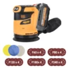 Cordless Orbital Sander Compatible with Dewalt 18V 20V Battery Electric Polisher Wood Metal Polishing Sanding Machine(Tool only) 1