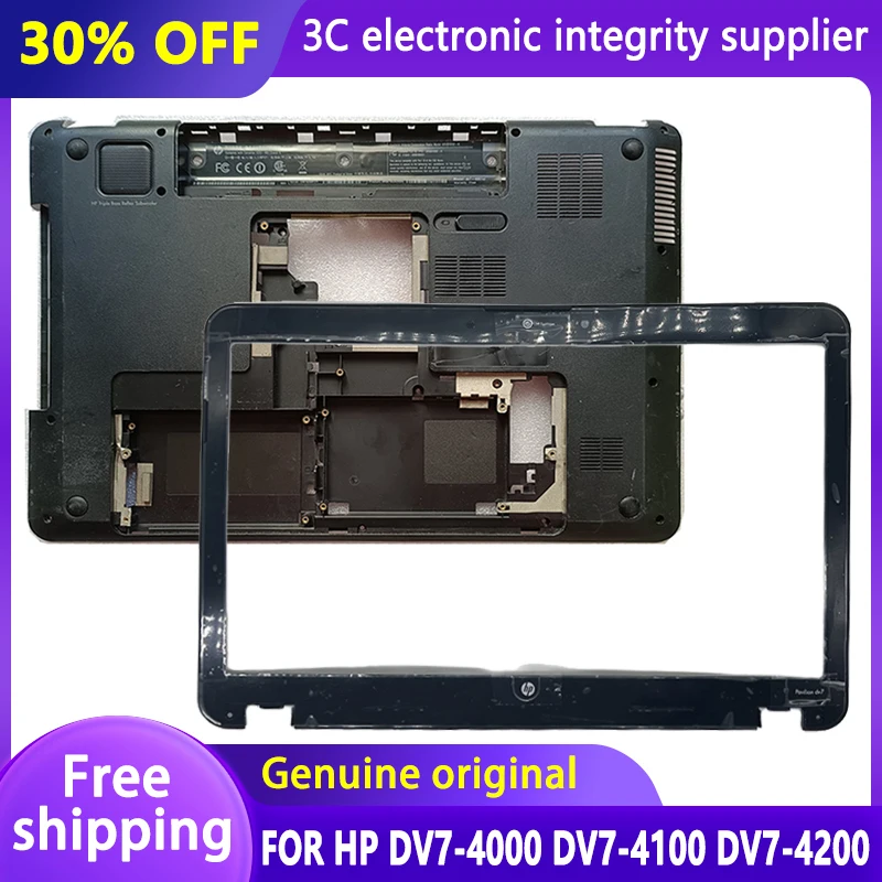 

NEW Laptop Front Bezel Secondhand Bottom Base Case Replacement Cover for HP DV7-4000 DV7-4100 DV7-4200 615443-001 3ELX9BATP10