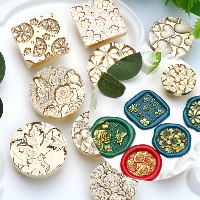 Brass Wax Seal Embossed for Wedding Invitation