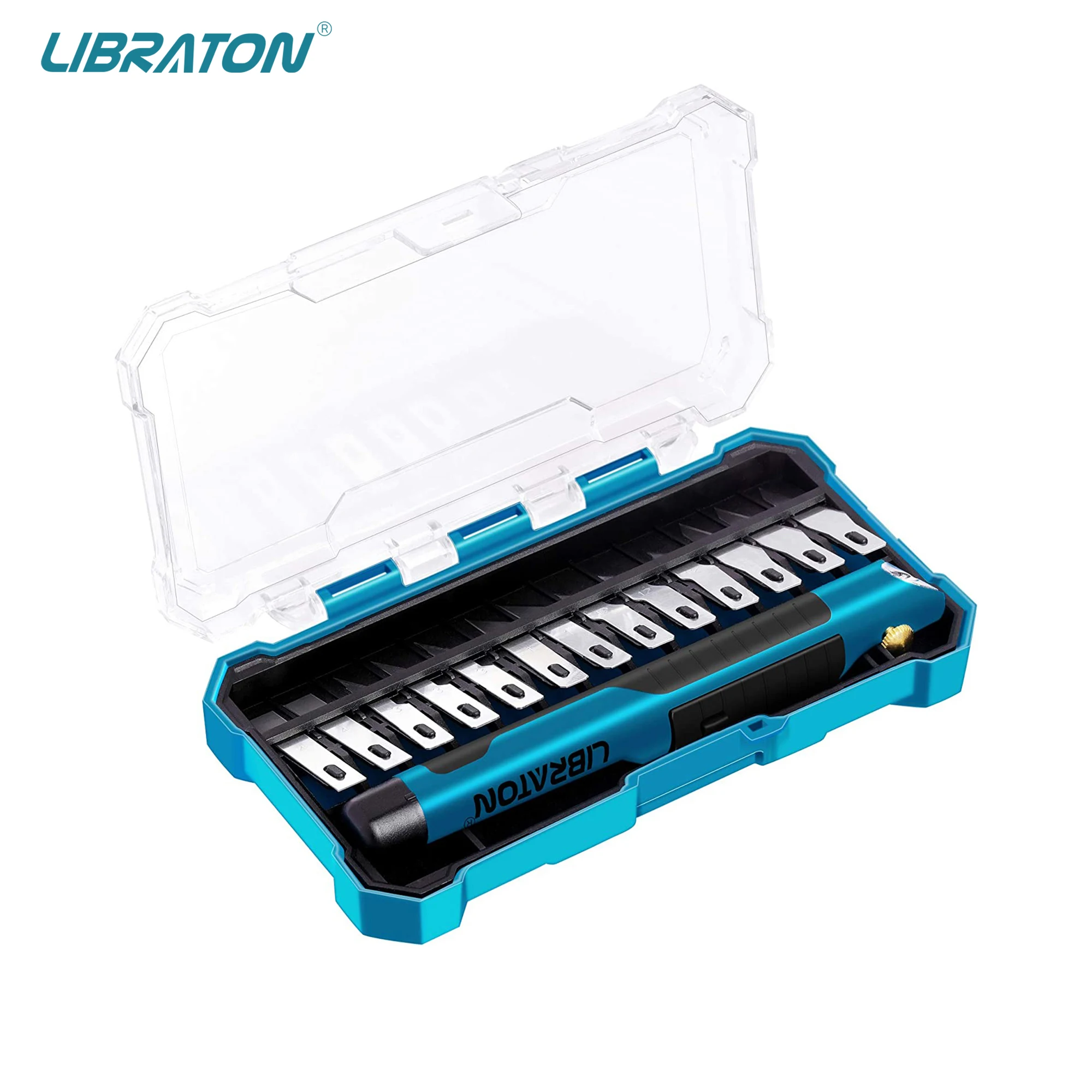 LibratonCraftKnifeSetwithLEDLightHobbyPrecisionKnifeSetwithRefillSK5Blades