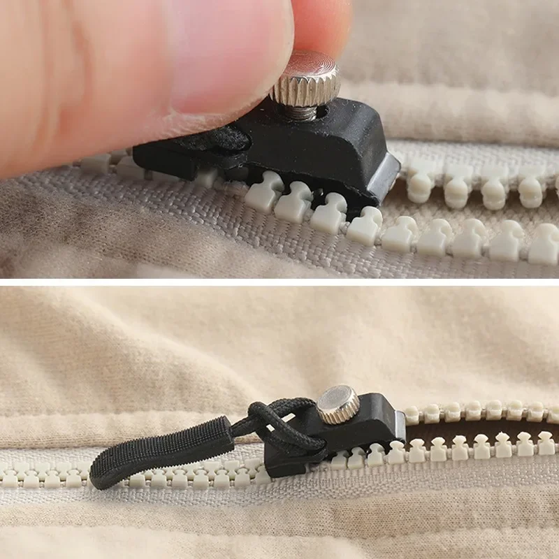 Description Picture 4 of item1/50Pcs Detachable Zipper Head Universal Instant Free Sewing Repair Kit Slider Replacement Zipper for Clothes Bags Accessories