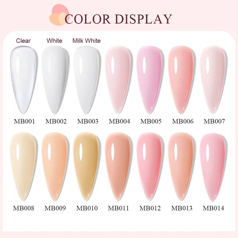 MEET ACROSS 20ml Pink Clear Nude Extension Gel Nail Polish Nail Supplies Semi Permanent UV Gel LED Hard Gel Nail Art Varnish S933d6a4597194158a09e88f401acb2e2e
