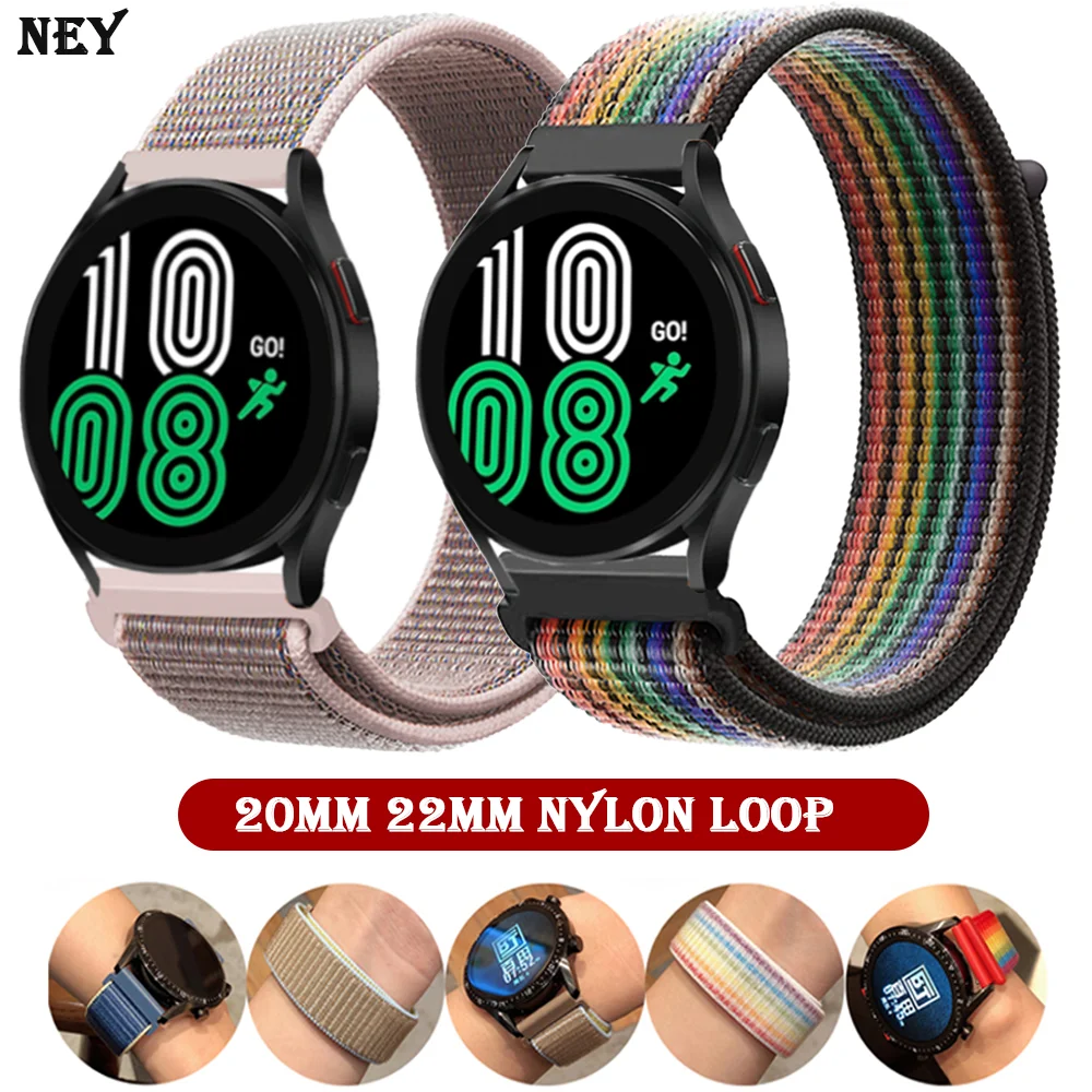 Breathable Nylon Sport Loop Band - Universal 20mm/22mm Strap