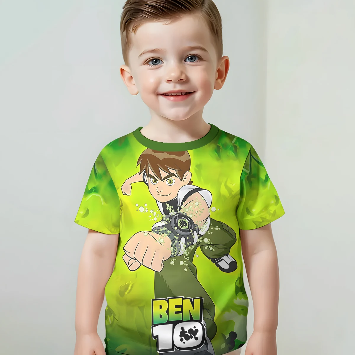 Ben Tennyson 10 T 3D Print Baby Clothing 5 to 14 Years Male Outdoor Clothes for Children Boy Girl Child T-Shirt Top Shirts 3
