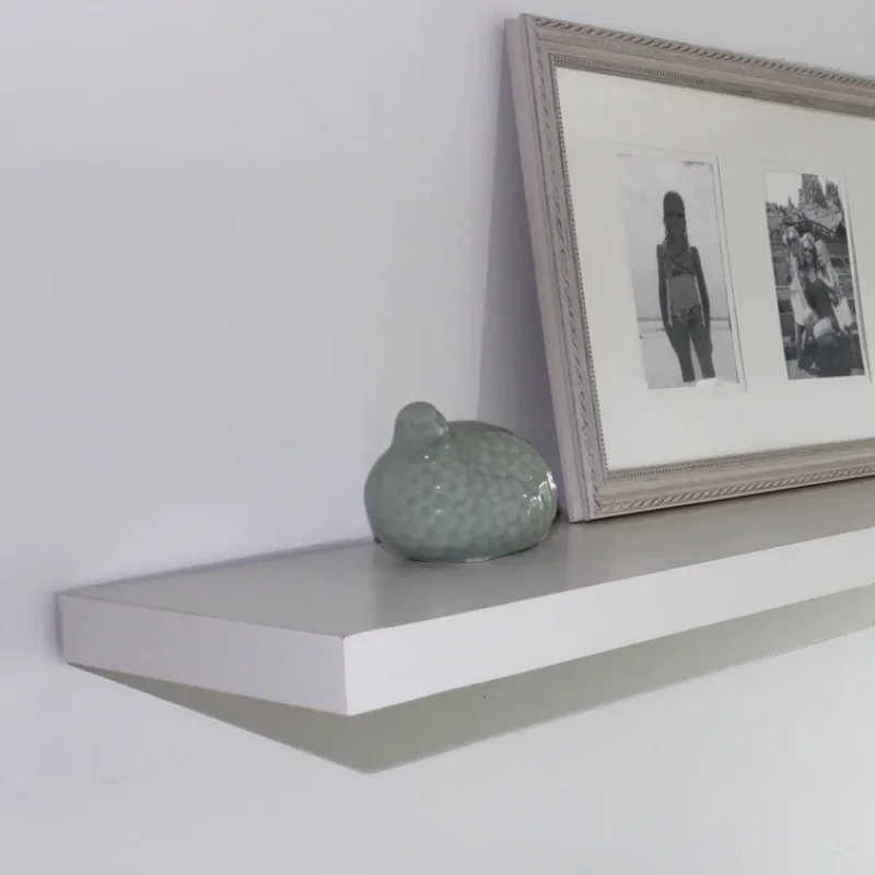 TheBestLoft Mensole sospese in legno da 61 cm, per bagno, camera da letto, soggiorno, cucina, piccola mensola sospesa per libri, stoccaggio, decorazione della stanza (set di 2