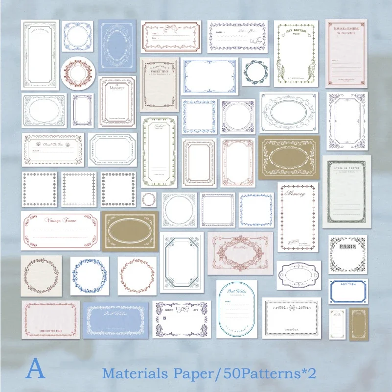 Journamm 30pcs/pack Vintage Memo Paper Collage Album Scrapbooking Materials School Supplies Decor Junk Journal Aesthetics Paper 6
