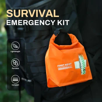 RHINO RESCUE Waterproof First Aid Kit, Lightweight Boat Dry Bag, Emergency Survival Supplies for Outdoor Kayak Floating Swimming 4