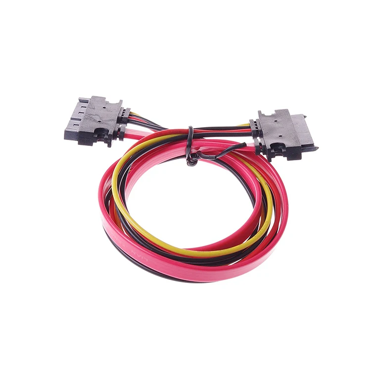 SATA 22-pin (7+15) Male to Female Data and Power Combo Extension Cable