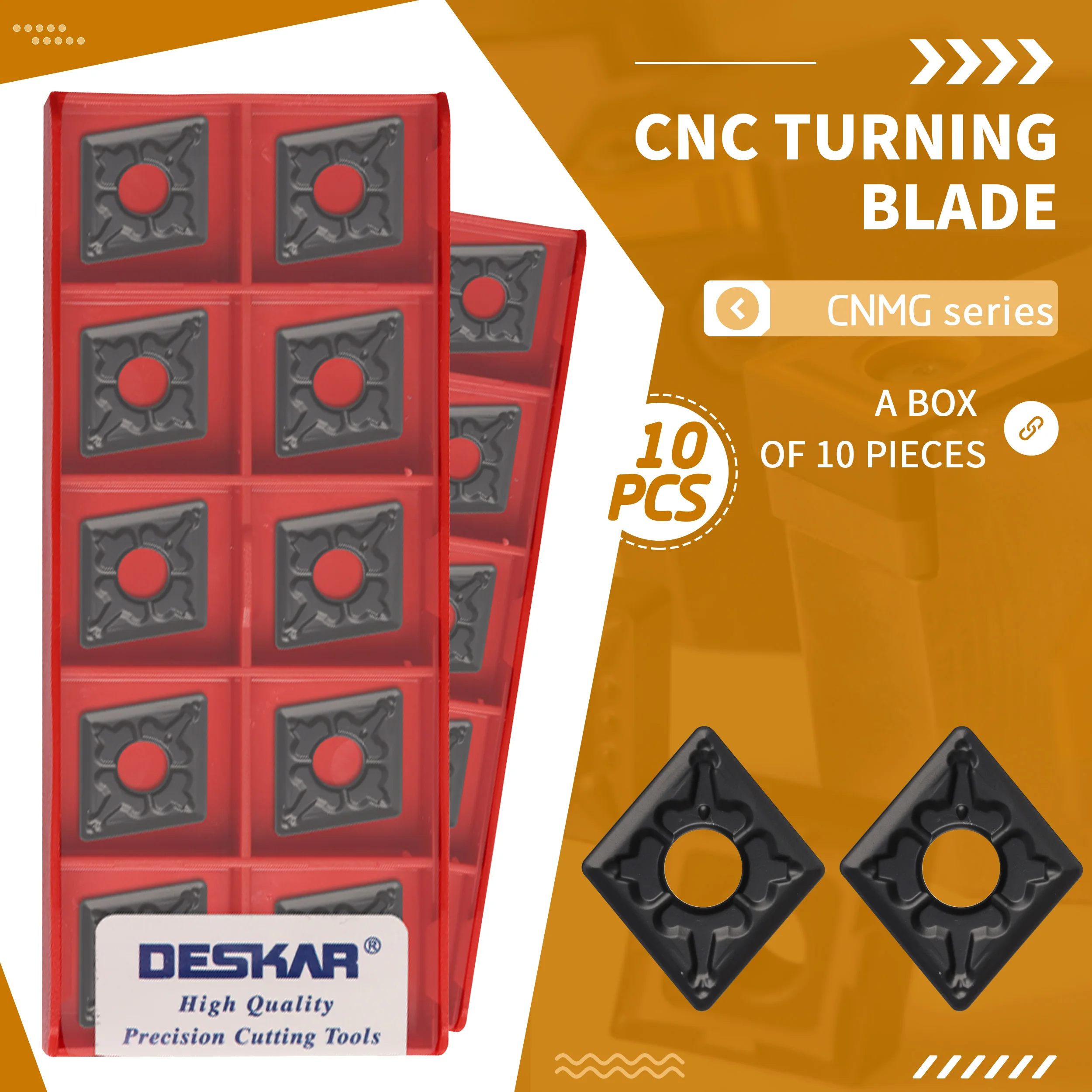 

CNMG120404-TM LF9118 CNMG120408 CNC Lathe Turning Tools Black Coating Carbide Insert Hard Steel Machining Authentic Cut Quickly