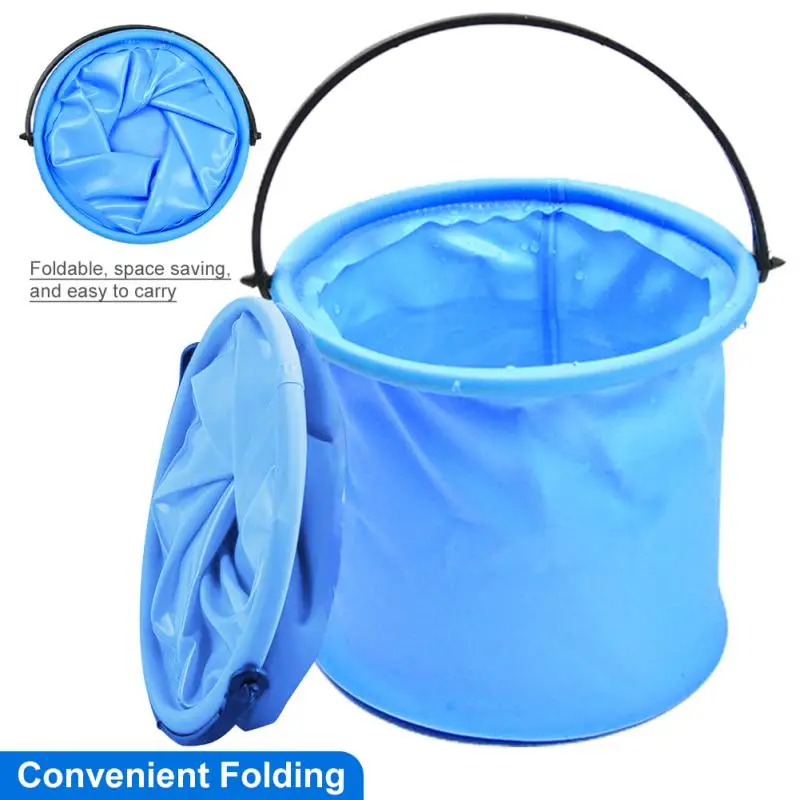 Secchio Pieghevole Da Campeggio 12/20L – Lavello Portatile In Oxford E PVC