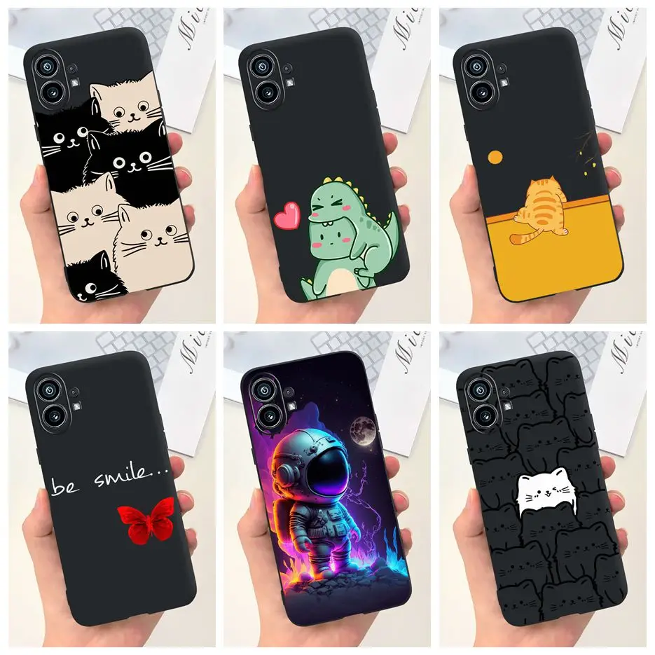Cute Fashion Cartoon Soft Silicone Phone Case for Nothing Phone 1, 6.55'' Cover