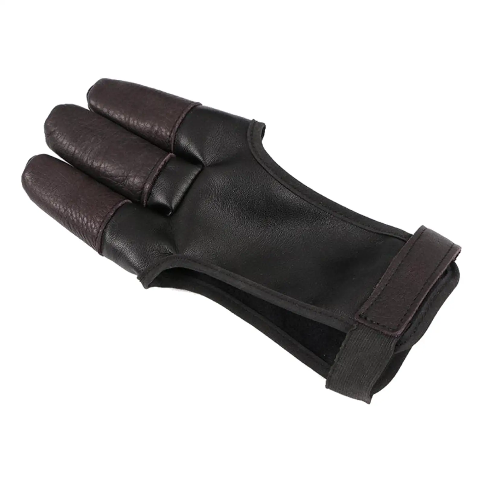 Leather Archery Gloves Compound Bow Shooting Fingers Tab Protector