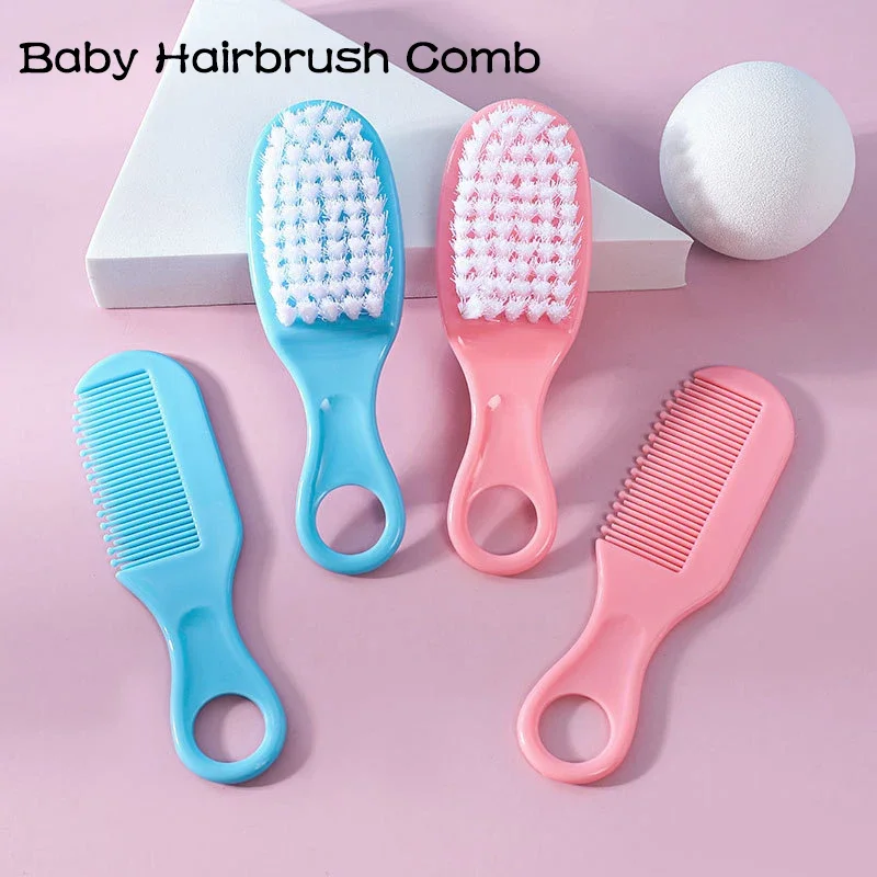 Baby Hair Brush Comb Portable Newborn Infant Toddlers Soft Head Massager Comb Set Baby Kid Hair Care Supplies hair brush comb baby hair comb